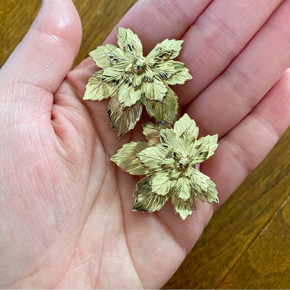 Vintage Sarah Coventry Good Lead Clip-On Earrings Classy 80’s - Picture 2 of 3